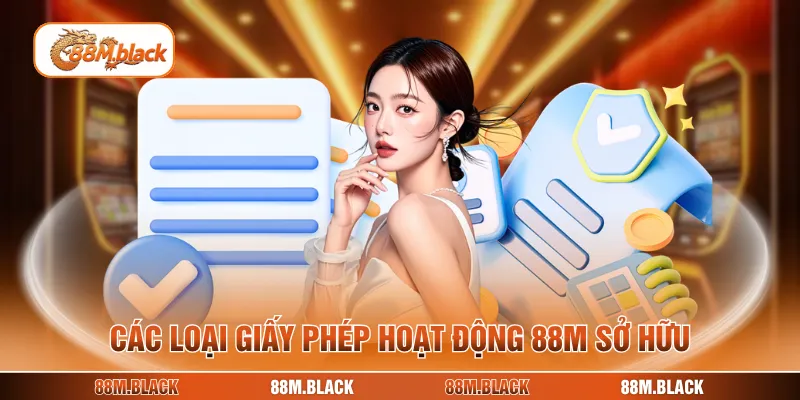 Các loại giấy phép hoạt động 88M sở hữu